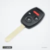 Coque de clé 2 à 4 boutons pour Honda Accord, Civic, CR-V, Pilot - vue de face, trois boutons dont un rouge