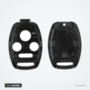 Coque de clé 2 à 4 boutons pour Honda Accord, Civic, CRV, Pilot - deux moitiés de coque ouvertes, intérieur visible
