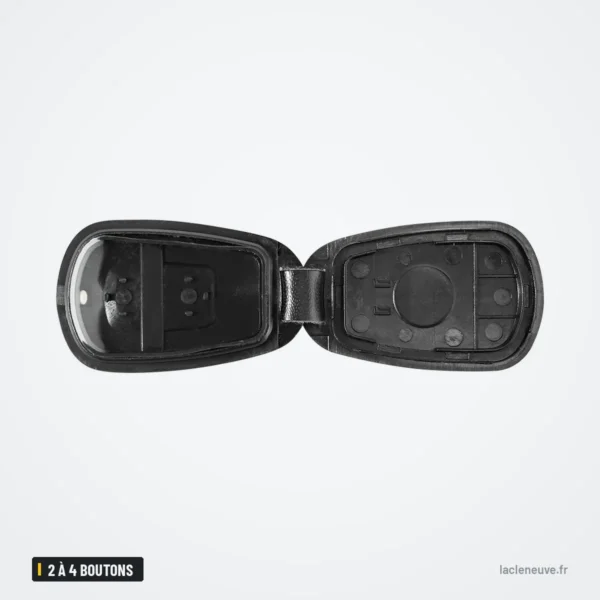 Coque de clé 2 à 4 boutons pour Hyundai Elantra, Sonata, Santa Fe, Kia Carens - coque ouverte, compartiment de la pile vide