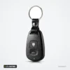 Coque de clé 2 à 4 boutons pour Hyundai Elantra, Sonata, Santa Fe, Kia Carens - vue de face, bouton visible, angle différent