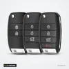 Coque de clé 2 à 4 boutons pour Kia Sportage, Ceed, Rio, Sorento - trois modèles réunis côte à côte