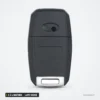 Coque de clé 2 à 4 boutons pour Kia Sportage, Sorento, Ceed, lame vierge - dos de la coque, profil arrondi