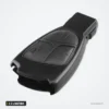 Coque de clé 2 à 4 boutons pour Mercedes-Benz B, C, E, ML, S, Vito 639 - vue en biais, tranche et boutons visibles