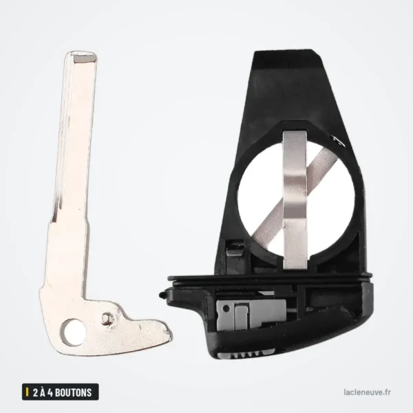 Coque de clé 2 à 4 boutons pour Mercedes-Benz B, C, E, ML, S, Vito 639 - coque ouverte avec lame interne visible