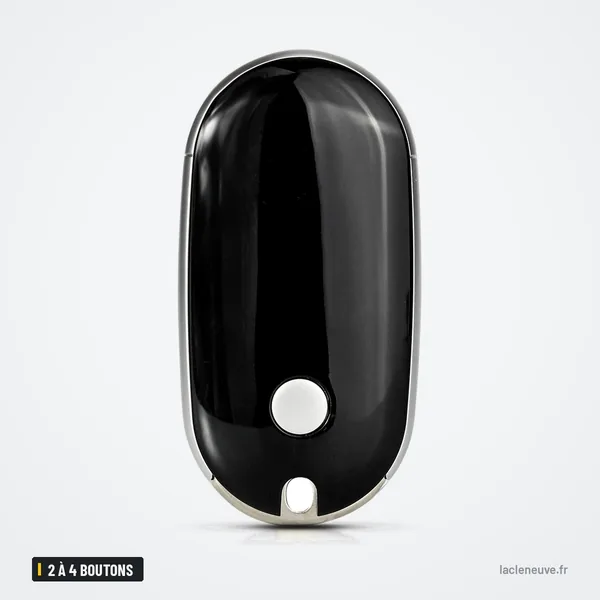 Coque de clé 2 à 4 boutons pour Mercedes-Benz Classe A, C, E, S - dos de la coque, finition brillante