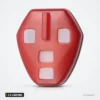 Coque de clé 2 à 4 boutons pour Mitsubishi Lancer, Outlander, Galant, Eclipse - vue de face, trois boutons visibles