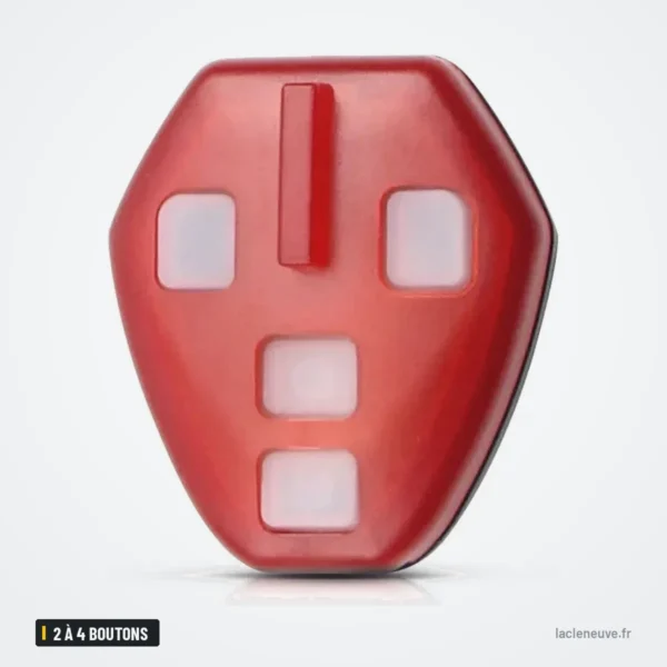 Coque de clé 2 à 4 boutons pour Mitsubishi Lancer, Outlander, Galant, Eclipse - vue de face, trois boutons visibles