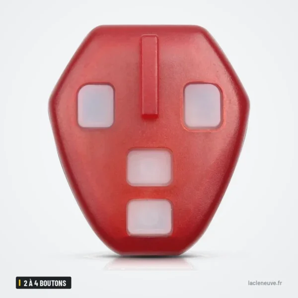 Coque de clé 2 à 4 boutons pour Mitsubishi Lancer, Outlander, Galant, Eclipse - vue de face, angle différent