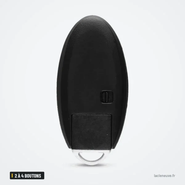 Coque de clé 2 à 4 boutons pour Nissan Altima, Maxima, Murano, Sentra - dos de la coque, surface lisse