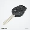 Coque de clé 2 à 4 boutons pour Nissan Qashqai, Juke, Micra - vue de trois-quarts, boutons visibles