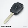 Coque de clé 2 à 4 boutons pour Toyota Camry, Corolla, Tundra, lame TOY43 - vue de face, deux boutons et lame