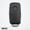 Coque de clé 2 à 4 boutons pour VW Golf, Polo, Skoda Octavia, Seat Leon - dos de la coque, sans lame