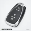 Coque de clé 2 à 5 boutons pour Chevrolet Cruze, Malibu, Camaro, lame HU100 - vue de face, coque arrondie