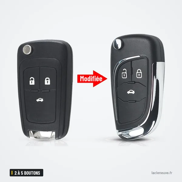 Coque de clé 2 à 5 boutons pour Chevrolet, Opel, Buick - comparaison clé à lame et télécommande moderne