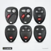 Coque de clé 2 à 5 boutons pour Hummer H3, Chevrolet Colorado, Buick - six télécommandes, dispositions de boutons différentes