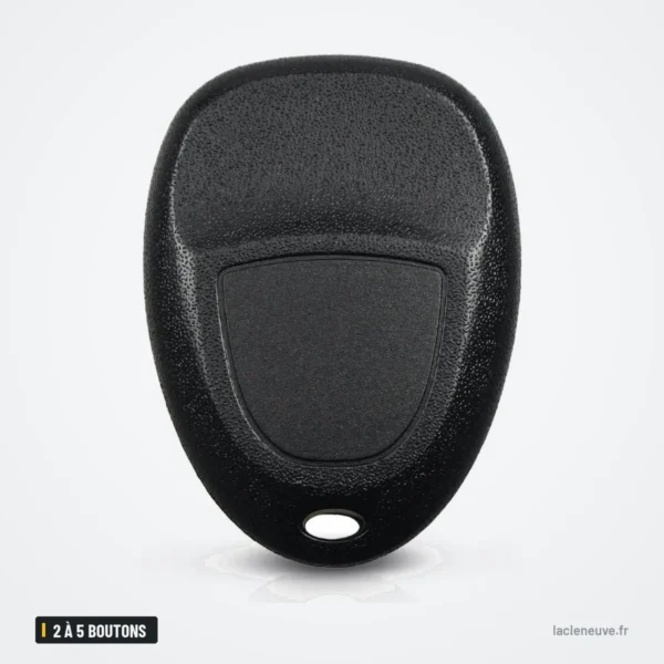 Coque de clé 2 à 5 boutons pour Hummer H3, Chevrolet Colorado, Buick, GMC - dos de la coque, vue arrière lisse