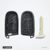 Coque de clé 2 à 5 boutons pour Jeep, Chrysler, Dodge, Fiat - coque ouverte avec emplacement de la lame