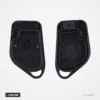 Coque de clé 2 boutons pour Citroën Saxo, Berlingo, Xsara, Peugeot 306/307/406 - boîtier ouvert, face avant et arrière