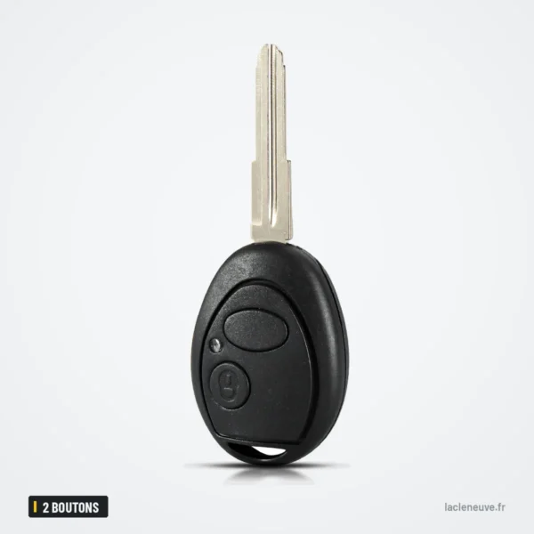 Coque de clé 2 boutons pour Land Rover Discovery, LR3, Sport - vue de face, légèrement inclinée