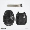 Coque de clé 2 boutons pour Land Rover Discovery, Mini Cooper R50/R53 - lame nue et coque vide ouverte