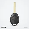 Coque de clé 2 boutons pour Land Rover Discovery, Mini Cooper R50/R53 - clé complète vue de face avec lame