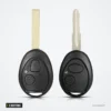 Coque de clé 2 boutons pour Mini Cooper R50/R53, Rover 75, Land Rover Discovery - deux coques identiques côte à côte