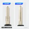 Coque de clé 2 boutons pour Nissan Micra, Almera, X-Trail, lame NSN11/NSN14 - comparaison de deux lames différentes