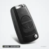 Coque de clé 2 boutons pour Nissan Micra, Almera, X-Trail, lame NSN11/NSN14 - clé pliante fermée, finition texturée