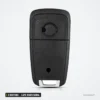 Coque de clé 2 boutons pour Nissan Micra, Almera, X-Trail, lame NSN11/NSN14 - dos de coque unie, vue arrière