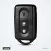Coque de clé 2 boutons pour Nissan Qashqai, Juke, Micra, X-Trail - vue de face, boutons verrouillage et déverrouillage