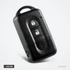 Coque de clé 2 boutons pour Nissan Qashqai, Juke, Micra, X-Trail - boutons avec symboles cadenas ouvert et fermé