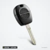 Coque de clé 2 boutons pour Nissan X-Trail, Primera, Micra, Almera, lame NSN14 - vue de face, lame courte et deux boutons