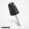 Coque de clé 2 boutons pour Opel Astra, Corsa, Zafira, Insignia, lame HU100 - vue de face, boutons ovales, lame en bas