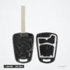 Coque de clé 2 boutons pour Opel Astra, Corsa, Zafira, Insignia, lame HU100 - coque ouverte en deux parties