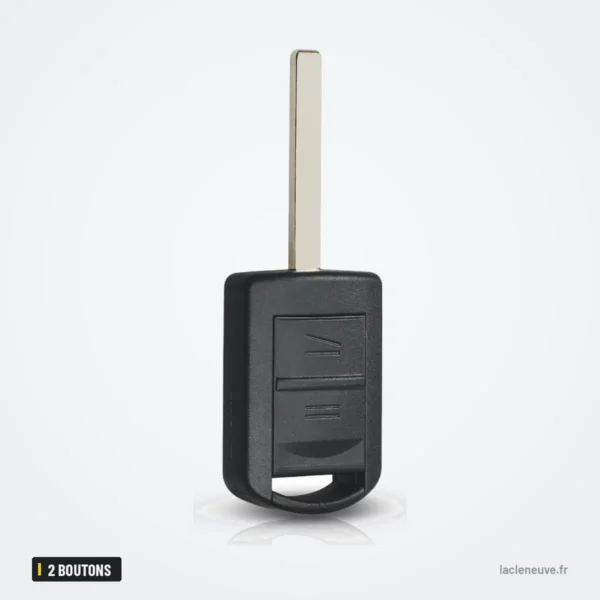 Coque de clé 2 boutons pour Opel Corsa, Meriva, Astra, Combo - dos de la clé, lame déployée