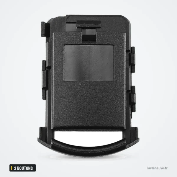 Coque de clé 2 boutons pour Opel Corsa, Tigra, Agila, Meriva, Combo - vue de dos, coque lisse