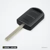 Coque de clé 2 boutons pour Opel Corsa, Tigra, Agila, Meriva, lame HU100 - coque pliée, lame dépliée vers le bas