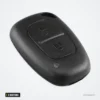 Coque de clé 2 boutons pour Opel Vivaro, Renault Trafic, Nissan Primastar - vue de face, boutons ovales