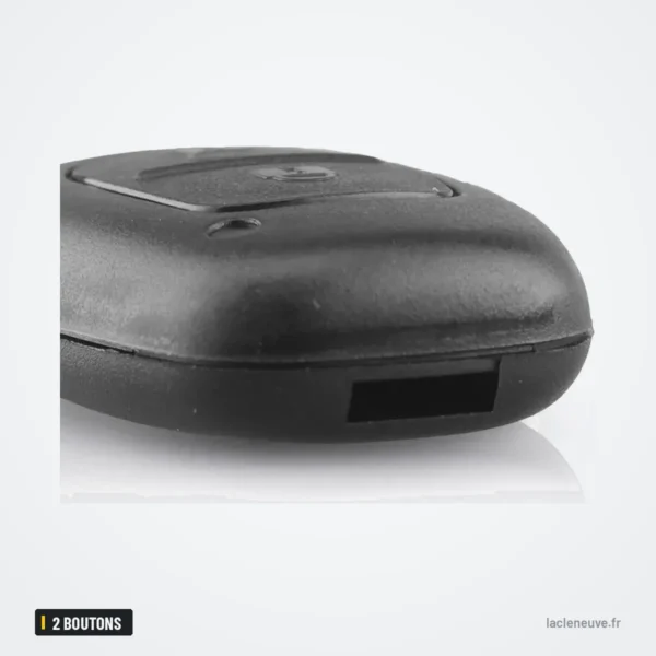 Coque de clé 2 boutons pour Opel Vivaro, Renault Trafic, Nissan Primastar - profil, lame métallique visible en bas
