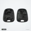 Coque de clé 2 boutons pour Peugeot 207, 307, 407, Citroën C3, C4, C5 - coque ouverte en deux parties, intérieur visible
