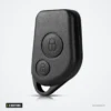 Coque de clé 2 boutons pour Peugeot 306, 307, 406, Citroën Berlingo - vue de face, deux boutons