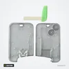 Coque de clé 2 boutons pour Renault Laguna, Espace, Velsatis - carte ouverte avec lame et composants internes