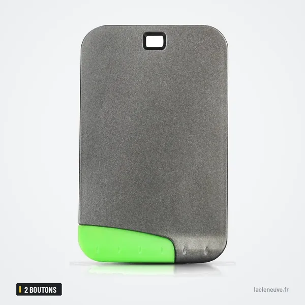 Coque de clé 2 boutons pour Renault Laguna, Espace, Velsatis - carte à puce vue arrière lisse
