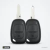Coque de clé 2 boutons pour Renault Trafic, Master, Vivaro, Kangoo - deux clés complètes côte à côte
