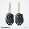 Coque de clé 2 boutons pour Ssangyong Actyon, Kyron, Rexton, lame vierge - deux clés identiques côte à côte