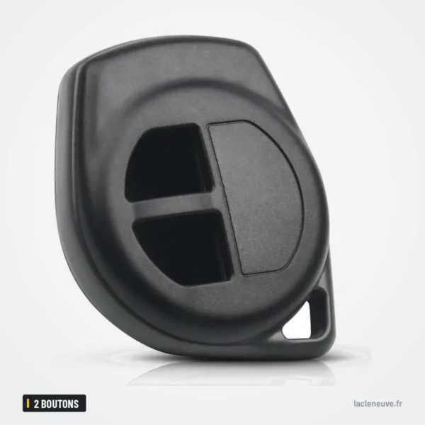 Coque de clé 2 boutons pour Suzuki Swift, Grand Vitara, SX4, Jimny - coque 2 boutons, forme arrondie