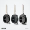 Coque de clé 2 boutons pour Suzuki Swift, SX4, Vitara, Jimny - trois coques différentes côte à côte