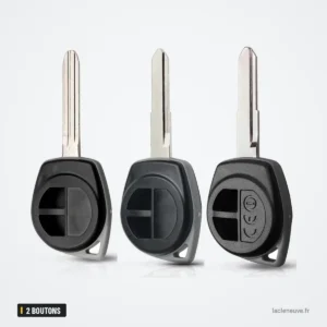 Coque de clé 2 boutons pour Suzuki Swift, SX4, Vitara, Jimny - trois coques différentes côte à côte Coque de clé 2 boutons pour Suzuki Swift, SX4, Vitara, Jimny - trois coques différentes côte à côte