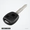 Coque de clé 2 boutons pour Toyota Camry, Rav4, Corolla, Prado, lame TOY43 - gros plan sur les deux boutons