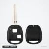 Coque de clé 2 boutons pour Toyota Camry, Rav4, Corolla, Prado, lame TOY43 - coque en deux parties, vue intérieure